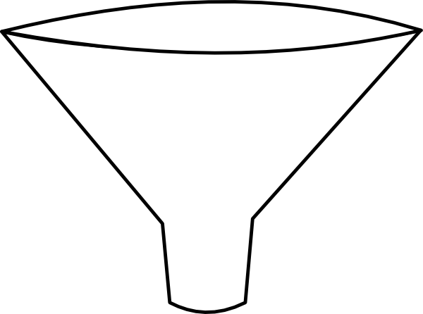 600x446 Simple Funnel Clip Art