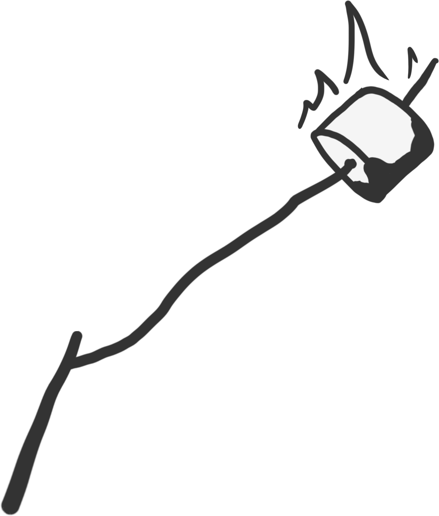 1451x1705 Marshmallow Clipart On A Stick Wikiclipart