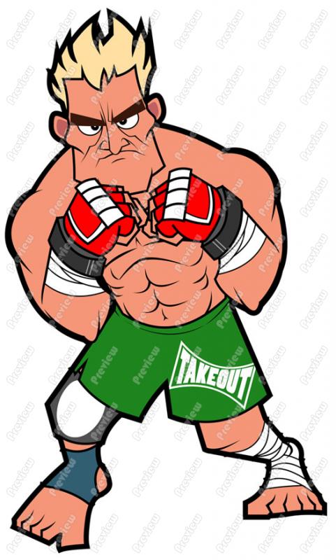 481x800 Mixed Martial Arts Character Clip Art