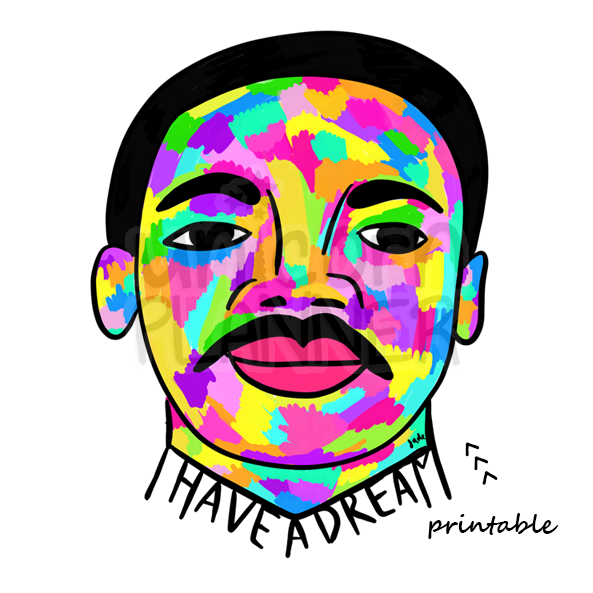 593x593 Martin Luther King Jr. (Digital Download) Unicorn Planner