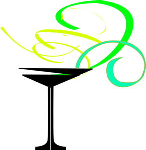 291x298 Lt Green Apple Martini Clip Art