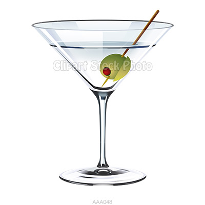 400x400 Martini Glass Clipart