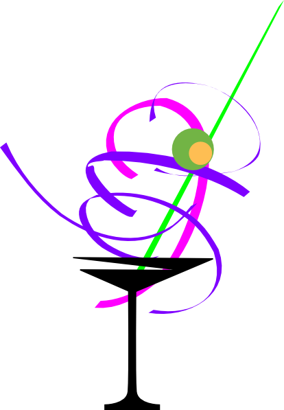 414x597 Martini Glass 6 Clip Art
