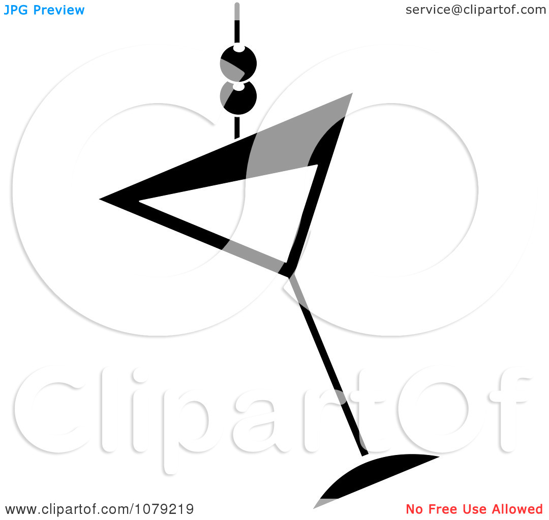 1080x1024 Martini Line Art