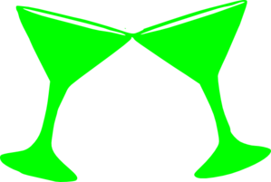 299x201 Green Martini Glass Clip Art High Quality Clip Art Image