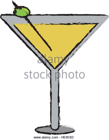 423x540 Drawing Glass Cocktail Drink Straw Stock Photos Amp Drawing Glass