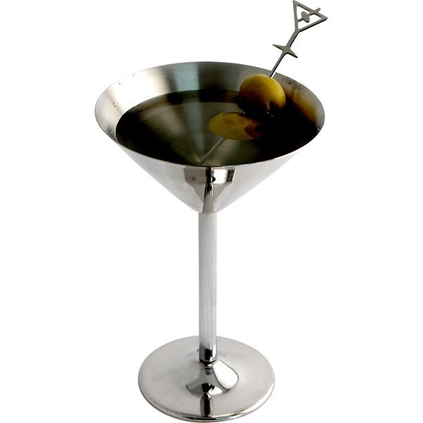 600x600 Stainless Steel Martini Glass