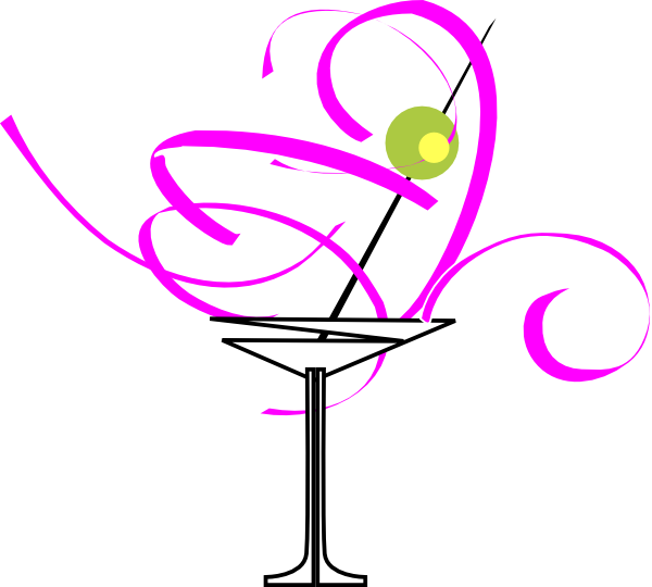 600x540 Martini Glass 3 Clip Art