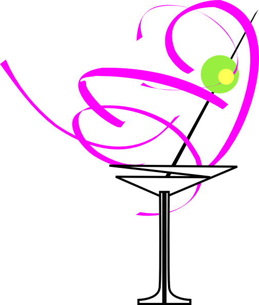 504x594 Martini Glass Pink Clip Art