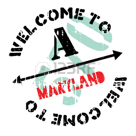 450x450 Maryland Stamp. Grunge Design With Dust Scratches. Effects Can