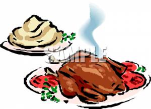 300x218 Image Mashed Potatoes And A Roast Turkey