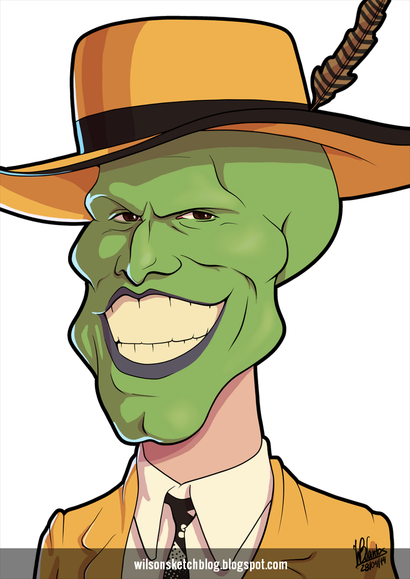 800x1131 The Mask Smiling (Cartoon Caricature)