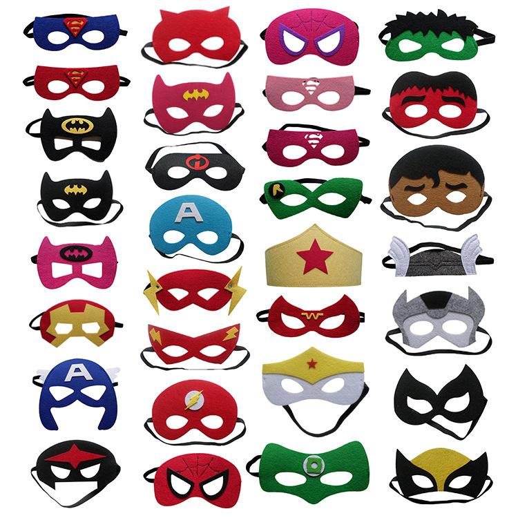 750x750 Children Costume Party Masks Halloween Cosplay Masks Kids Superman