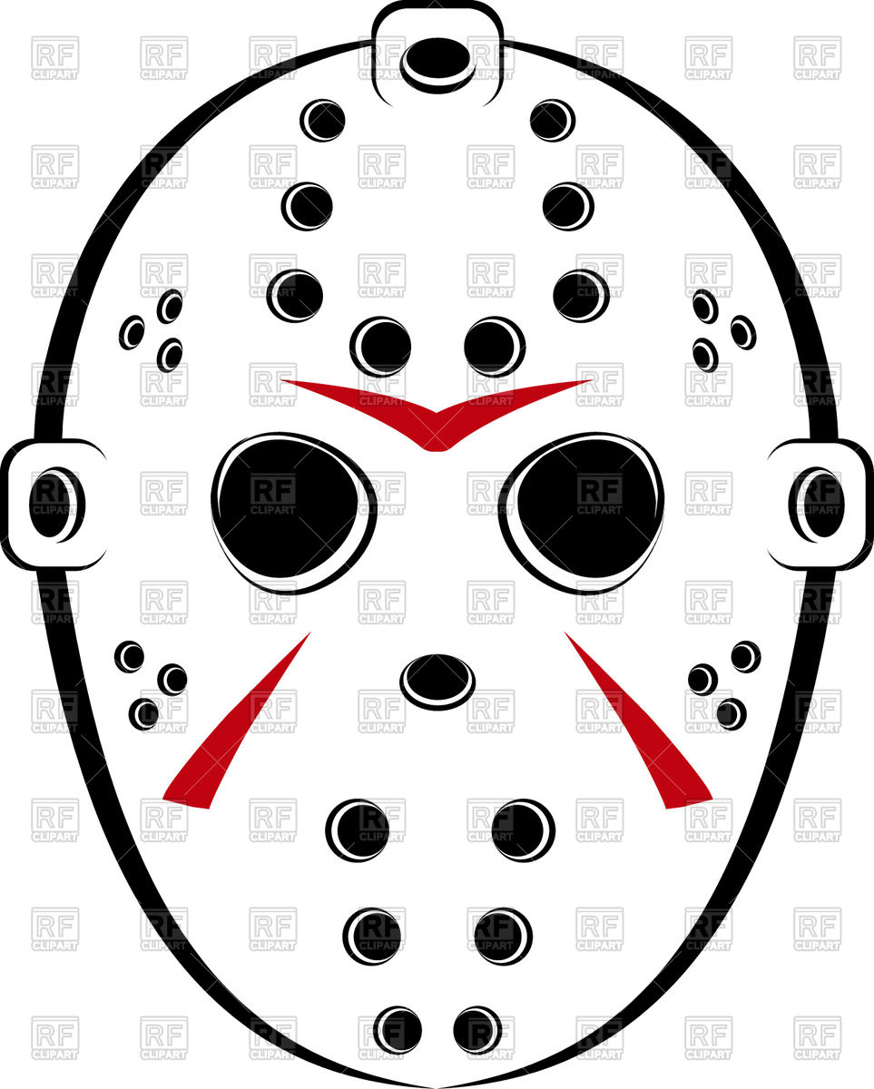 963x1200 Hockey Mask Royalty Free Vector Clip Art Image