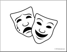 236x183 Drama Masks Clipart