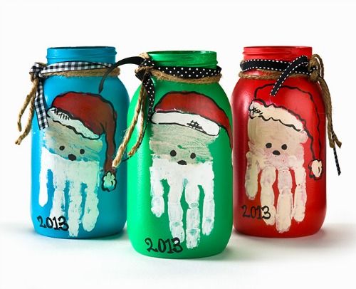 500x406 Parent Gift Santa Mason Jars Deck The Halls