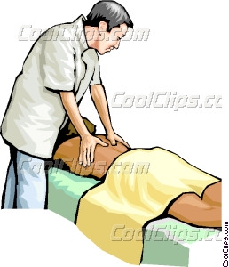 258x300 Massage Therapist Vector Clip Art