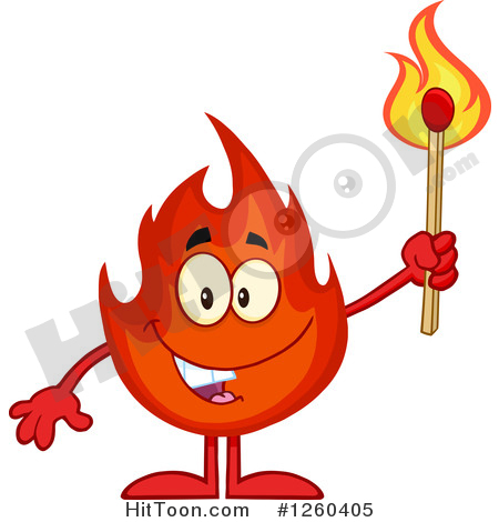 450x470 Fire Character Clipart
