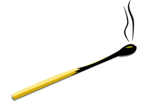 298x210 Burnt Match Clip Art
