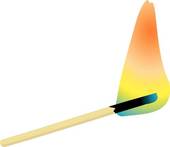 170x147 Clipart Of Burning Match K6569572