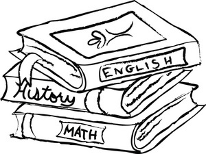 300x225 Math Book Clipart Black And White Letters Example