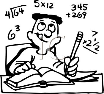 350x316 Cute Math Black And White Clipart