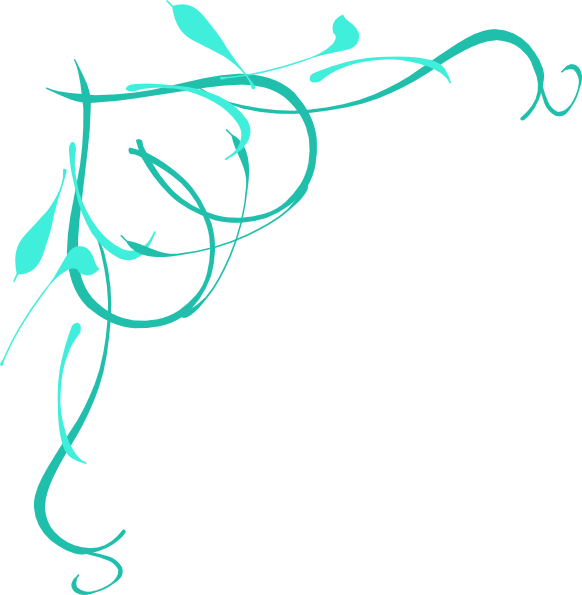 582x595 Teal Clipart Border