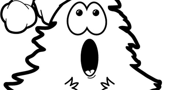 600x315 Cute Christmas Clipart Black And White