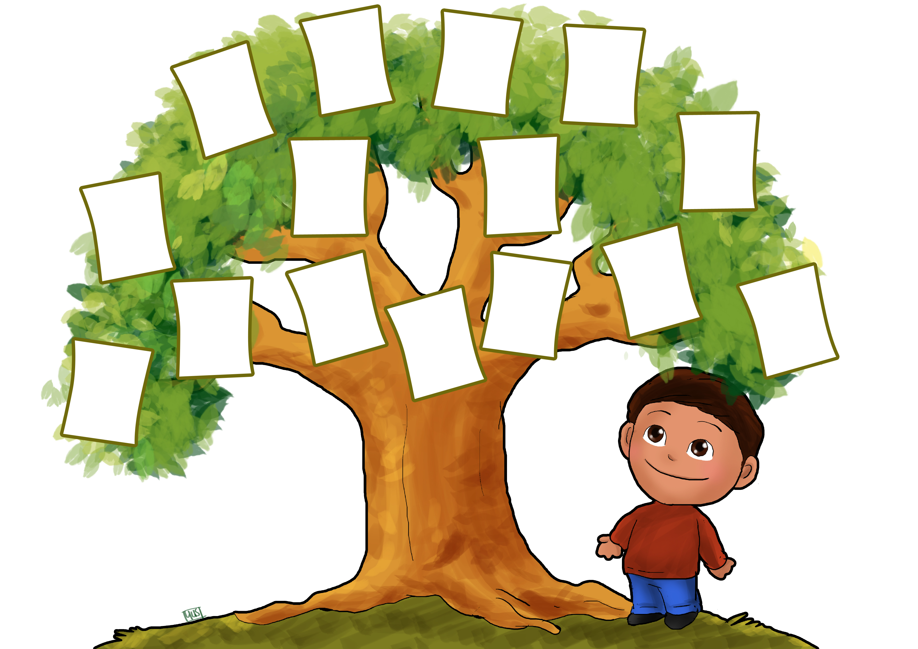 3507x2480 Math Family Tree Clipart
