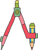 130x170 Clipart Of Icon Compass K11608770