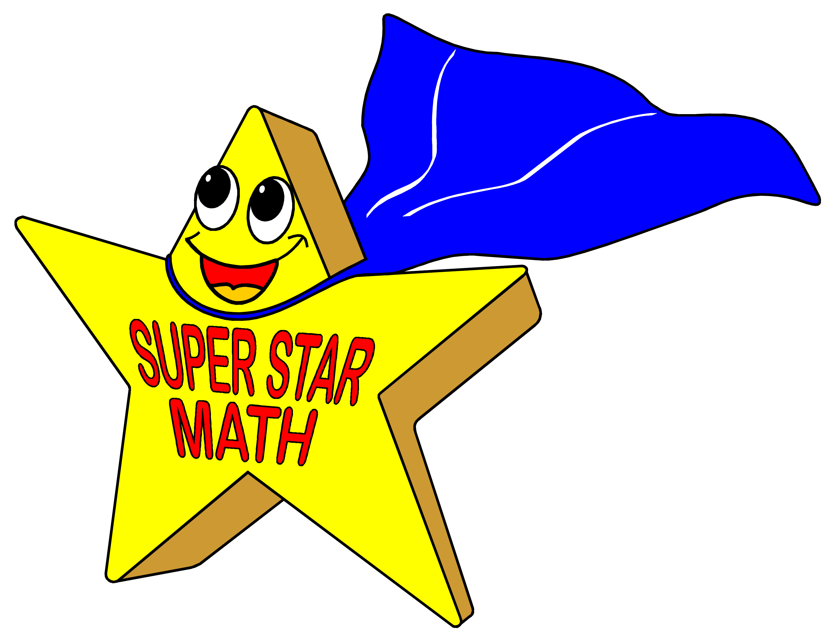 3164x2434 Math Superhero Clipart