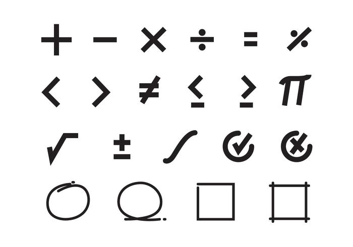700x490 Free Math Symbols Vector