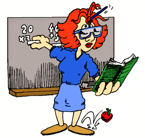484x460 Image Of Math Teacher Clipart