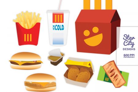 450x300 Mcdonald's Fast Food Clip Art