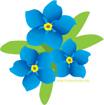 361x362 Forget Me Not Clipart