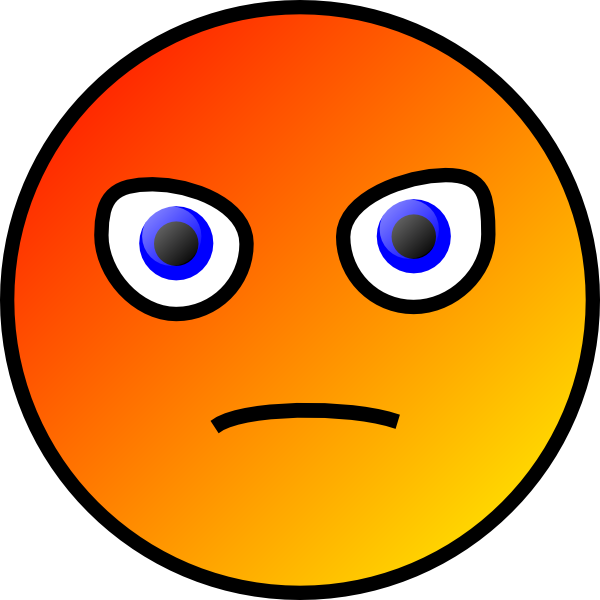 600x600 Frustrated Face Clipart