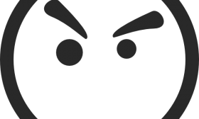 280x168 Mean Face Clipart