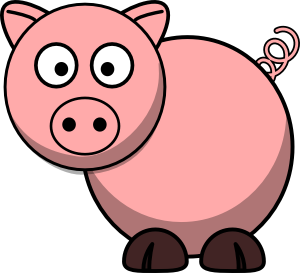 600x546 Pig Clipart Mean
