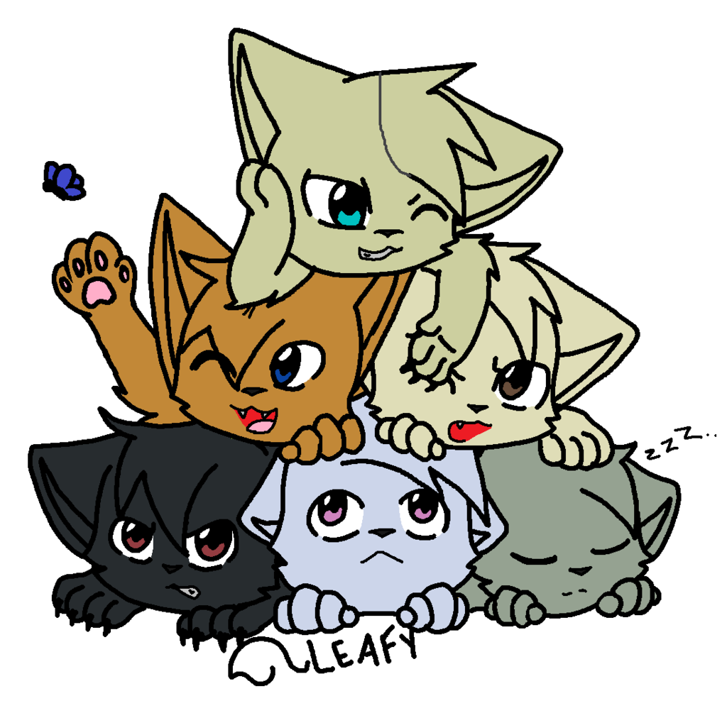 1024x998 Dogpi I Mean Cat Pile! By Littleshadow3