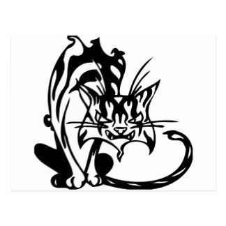 324x324 Mean Cat Postcards Zazzle