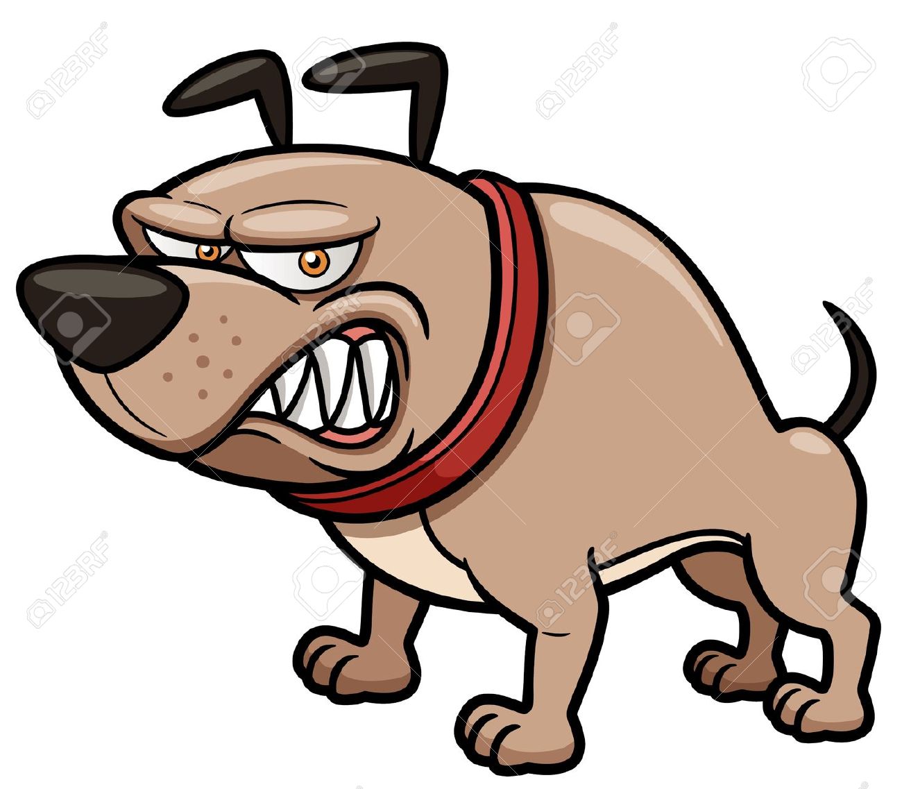 1300x1137 Free Mean Dog Clipart