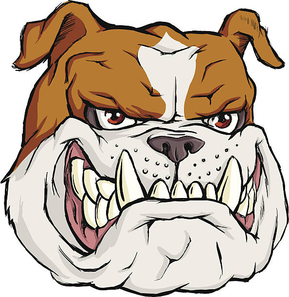 594x612 Mean Dog Clipart