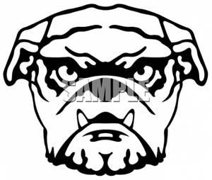 300x254 Bulldog Face Clip Art