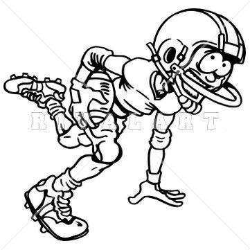 361x361 Sports Clipart Image Of Color Football Player Graphic Field Huge