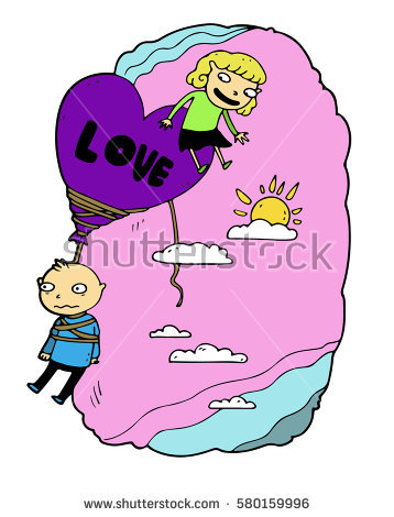 358x470 Girl Trapped Clipart