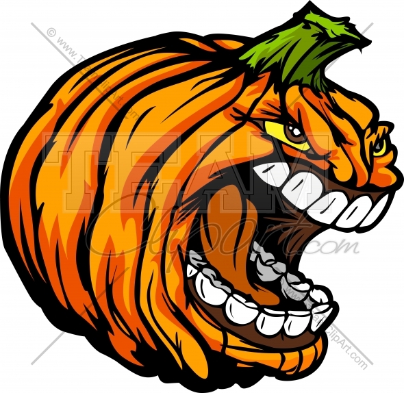 590x574 Halloween Jack O Lantern Pumpkin Head Cartoon With Screaming Face