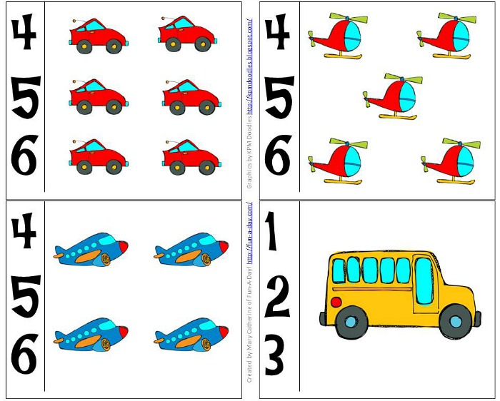 700x562 Preschool Transportation Theme Math Activities