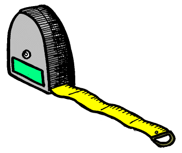 358x300 Tape Measure Clip Art