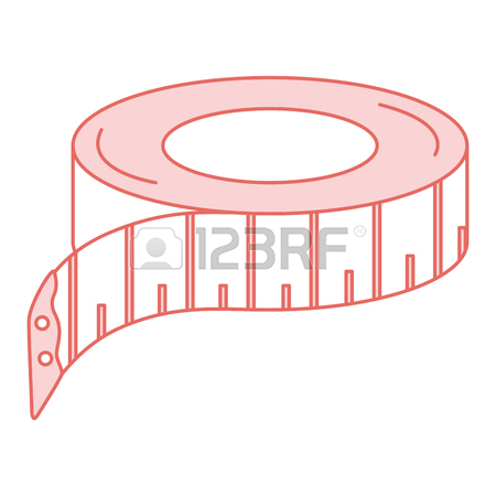 450x450 Sewing Tape Measure Icon Vector Illustration Design Royalty Free