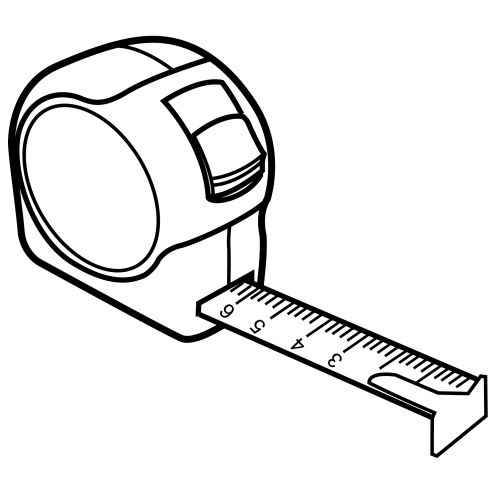 497x492 Tape Measure Clip Art